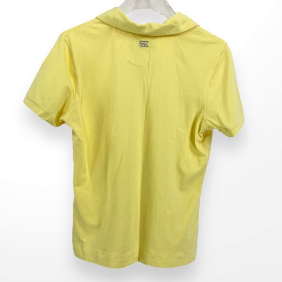 CUTTER AND BUCK Yellow Short Sleeve Polo T-Shirt - Picture 3 of 13